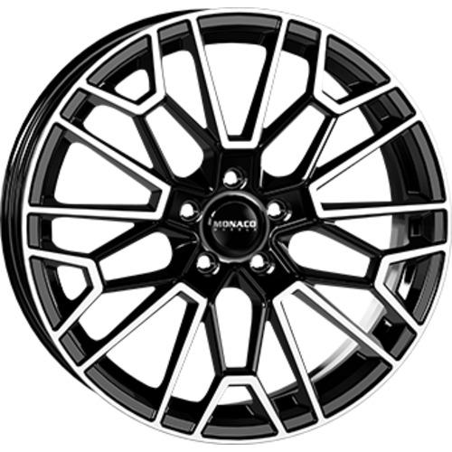 MONACO WHEELS GP13 BLACK POLISHED 8x18 5/112 ET30 CB66.6