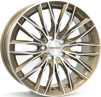 MONACO WHEELS GP2 BRONZE POLISHED 8x18 5/112 ET45 CB66.5