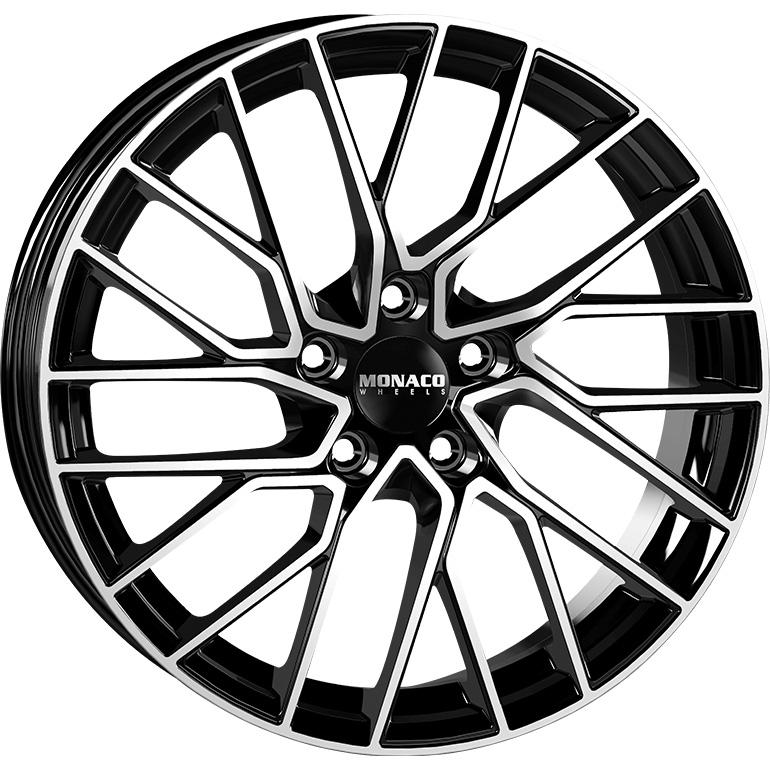 MONACO WHEELS GP11 BLACK POLISHED 8x19 5/114.3 ET47 CB67.1