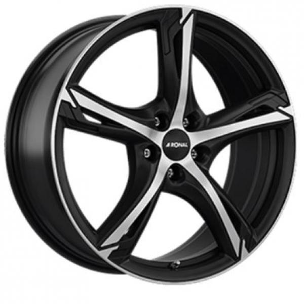 RONAL R62 MATT BLACK POLISHED 7.5x18 5/112 ET50 CB76