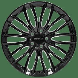 MONACO WHEELS GP2 GLOSS BLACK 9.5x21 5/130 ET52 CB71.6