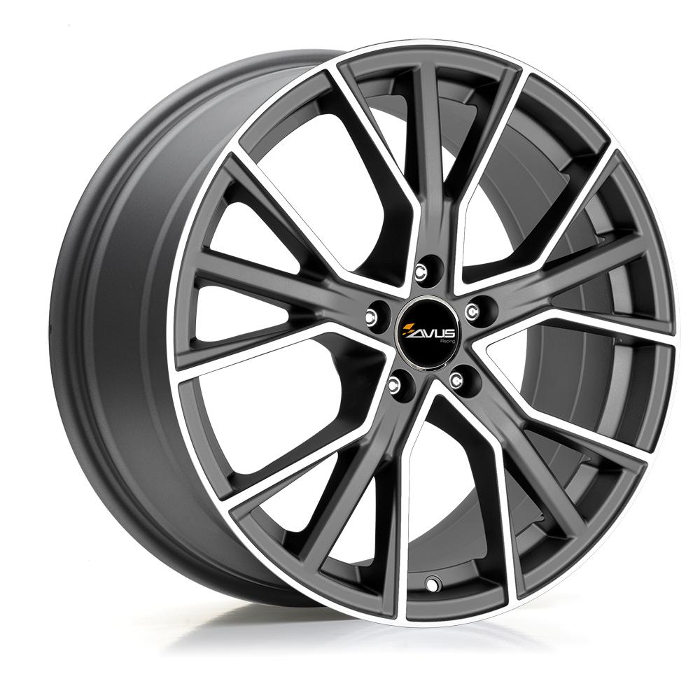 AVUS AF18 DULL ANTHRACITE POLISH 9x20 5/112 ET33 CB66.4