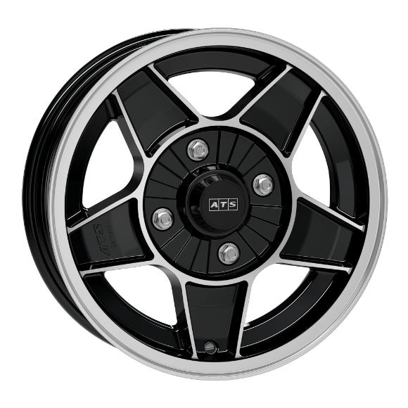 ATS CLASSIC GLOSS BLACK POLISHED 7x13 4/100 ET20 CB57.1