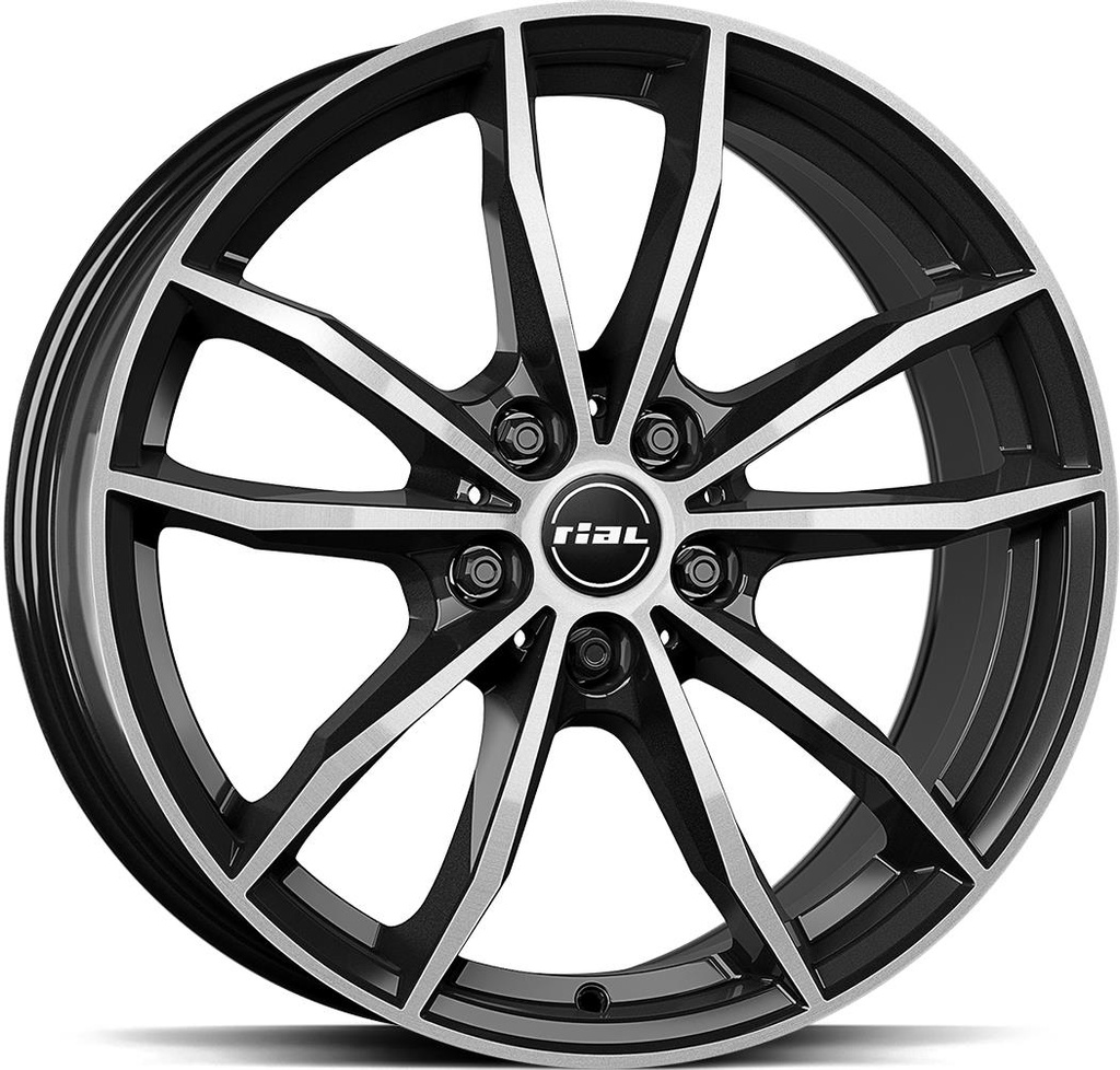 RIAL X12 DIAMOND BLACK POLISH 7.5x18 5/112 ET51 CB66.6