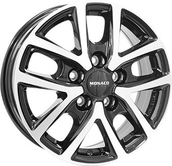 MONACO WHEELS CL2T BLACK POLISHED 6.5x16 5/120 ET52 CB65.1