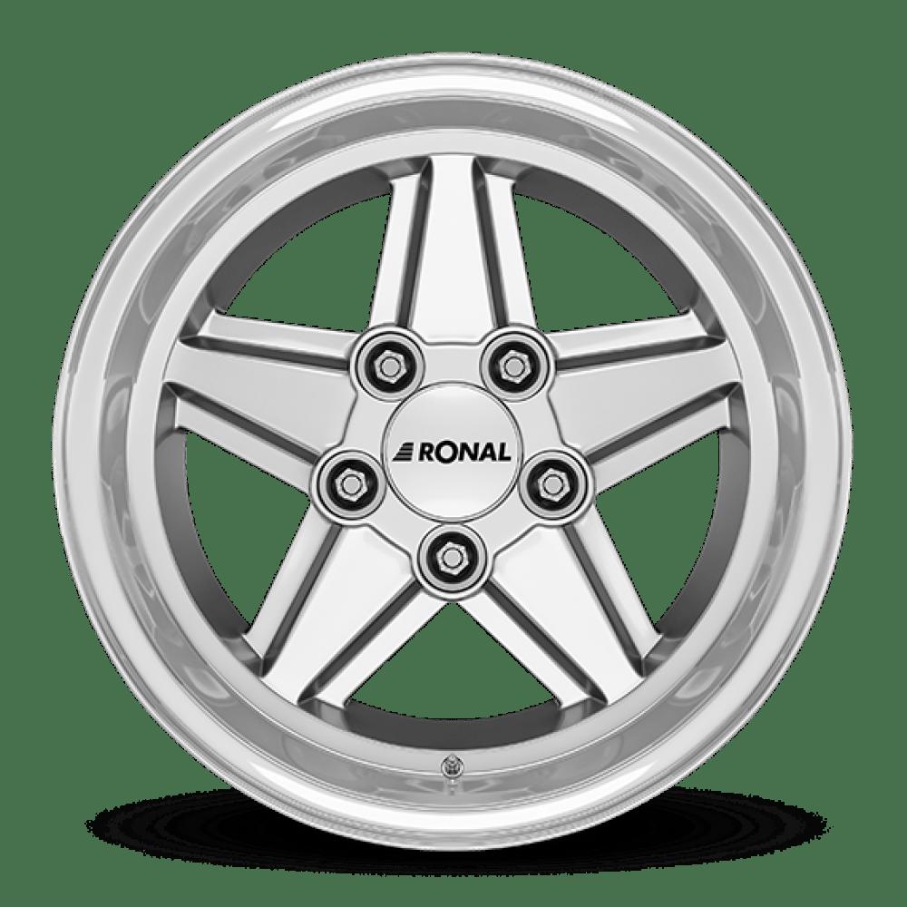 RONAL R09 SILVER POLISHED 7x15 5/120 ET17 CB82