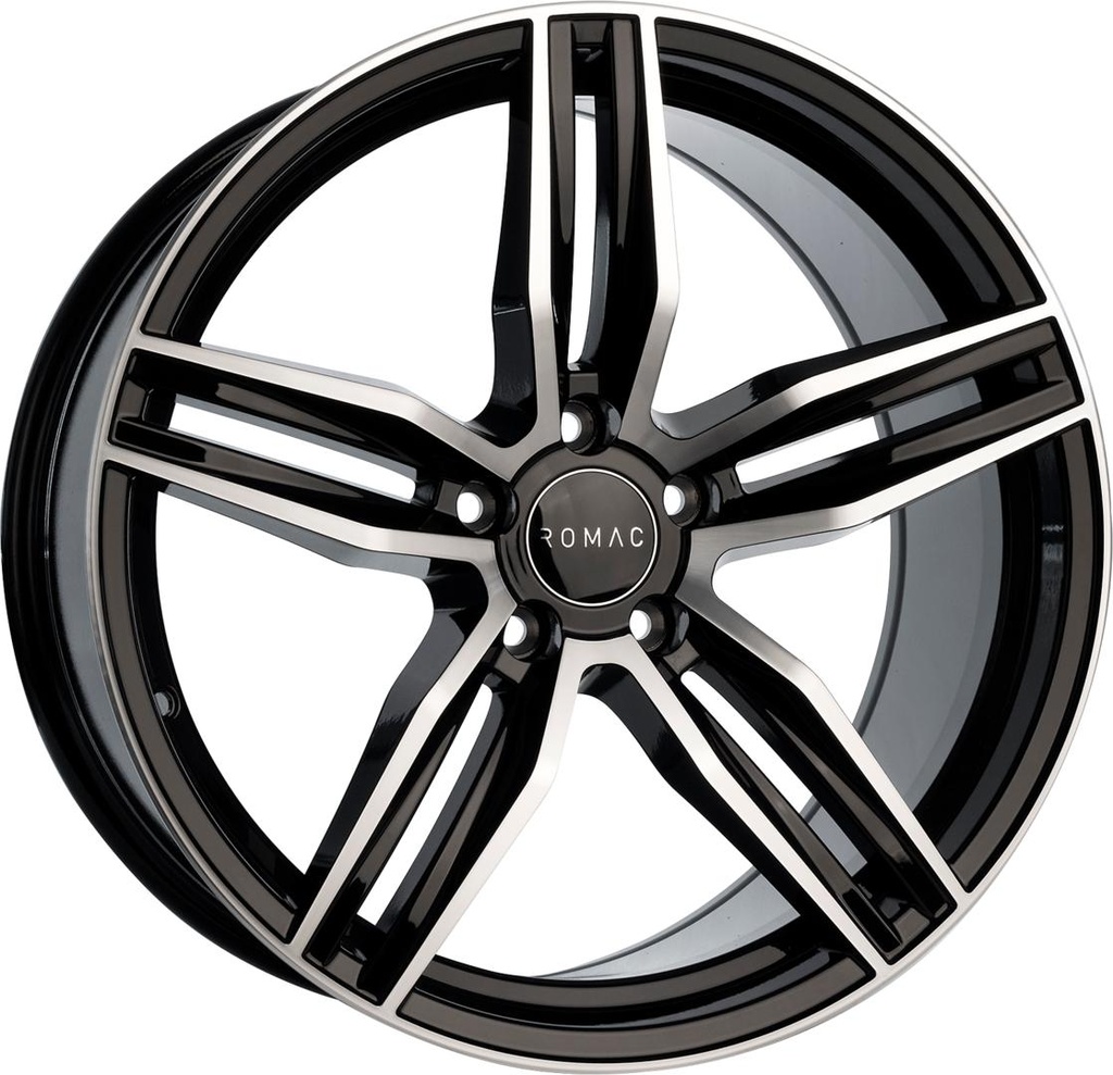 ROMAC VENOM GLOSS BLACK / POLISHED FACE 9.5x19 5/112 ET45 CB73.1