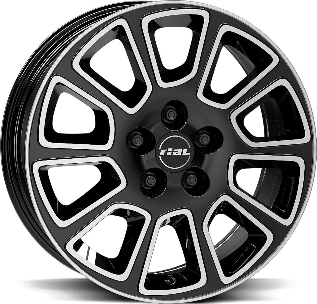 RIAL TRANSPORTER 2 DIAM BLACK POL 6x16 5/130 ET68 CB78.1