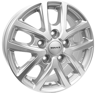 MONACO WHEELS CL2T SILVER 6.5x16 5/130 ET66 CB78.1