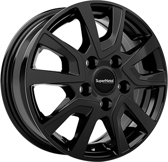SUPERMETAL VAULT GLOSS BLACK 7.5x18 5/130 ET53 CB78.1