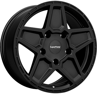 SUPERMETAL ROCKET MATT BLACK 8x18 5/160 ET45 CB65.1