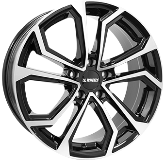 IT WHEELS ELLA BLACK POLISHED 8x19 5/112 ET35 CB66.5