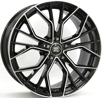 MILLE MIGLIA MM1020 BLACK POLISHED 8.5x19 5/114.3 ET40 CB67.1