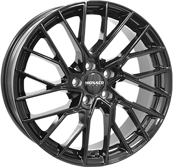 MONACO WHEELS GP11 GLOSS BLACK 8x19 5/112 ET35 CB66.5