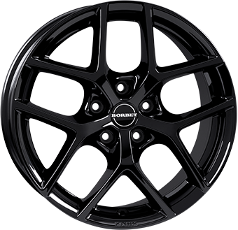 BORBET Y GLOSS BLACK 8x18 5/108 ET45 CB72.5