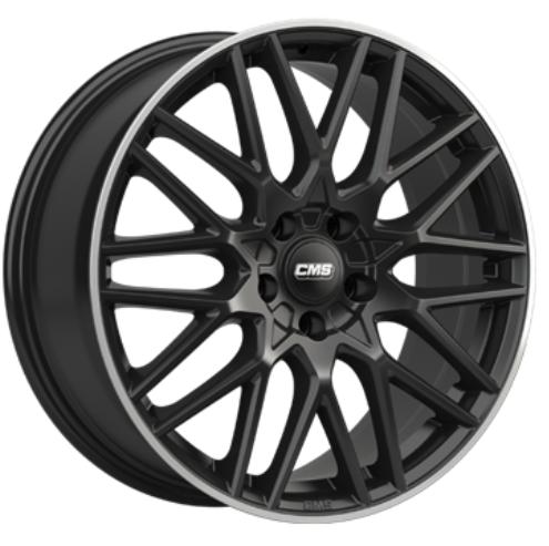 CMS C25 GLOSS BLACK POLISHED LIP 7.5x18 5/112 ET54 CB66.6