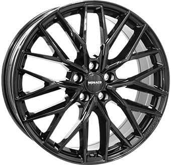 MONACO WHEELS GPX GLOSS BLACK 9x20 5/112 ET40 CB70.1