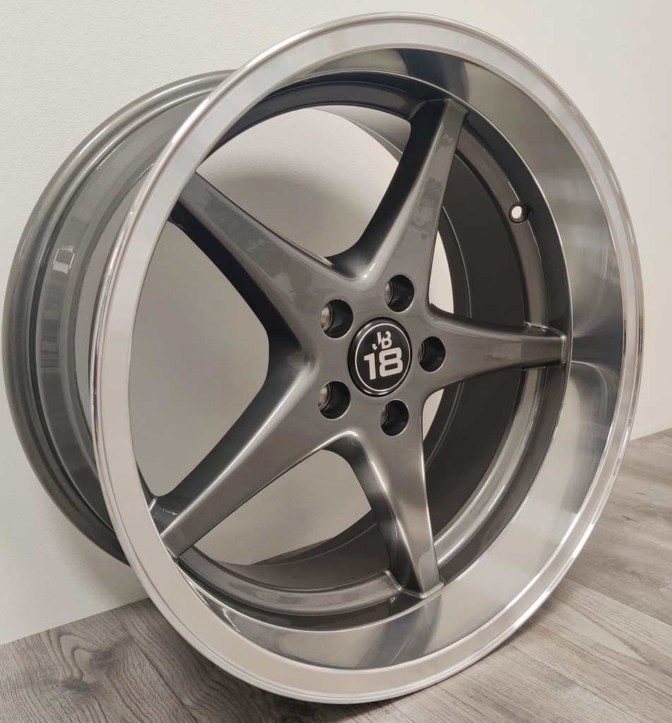 TOMASON RL1 GUN METAL LIP POLISHED 8.5x18 5/108 ET6 CB65.1