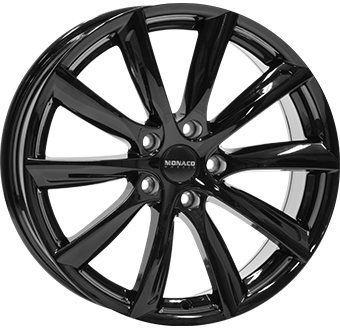 MONACO WHEELS GP6 GLOSS BLACK 8x18 5/112 ET45 CB66.5