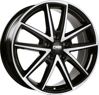 CMS C30 GLOSS BLACK POLISHED 8x18 5/114.3 ET45 CB66.1