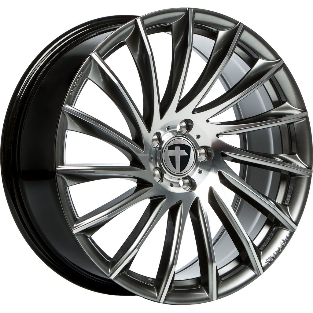 TOMASON TN16 DARK HYPERBLACK POLISHED 8x18 5/112 ET48 CB72.6