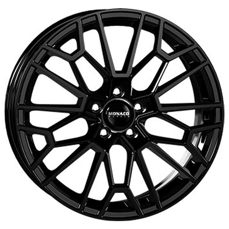 MONACO WHEELS GP13 GLOSS BLACK 8x18 5/112 ET30 CB66.6