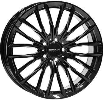 MONACO WHEELS GP2 GLOSS BLACK 8.5x19 5/112 ET35 CB66.5
