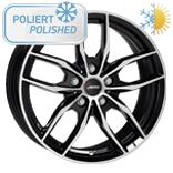 AUTEC BAVARIS GLOSS BLACK POLISHED 7x17 5/112 ET47 CB66.6