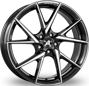 ALUTEC ADX.01 BLACK POLISHED 7.5x18 4/100 ET45 CB63.3