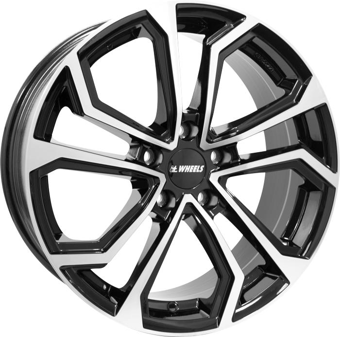 IT WHEELS ELLA BLACK POLISHED 8x19 5/112 ET45 CB57.1