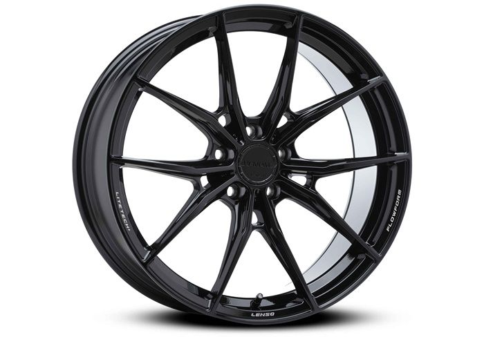 LENSO VENOM GLOSSY BLACK 8.5x19 5/114.3 ET35 CB64.1
