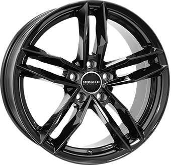 MONACO WHEELS RR8M GLOSS BLACK 7.5x17 5/112 ET45 CB66.5