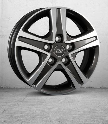 BORBET CWD ANTHRACITE DARK POLISHED 7x17 5/108 ET46 CB65.1