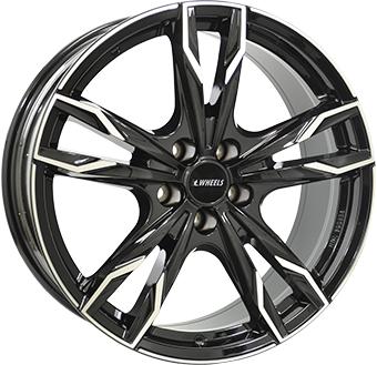 IT WHEELS GINA BLACK POLISHED 7.5x17 5/108 ET42 CB65.1