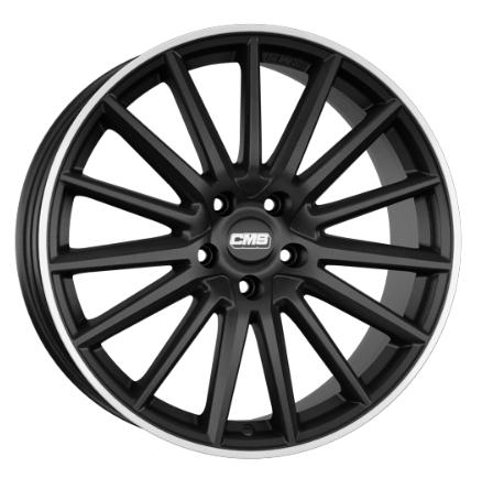 CMS C23 GLOSS BLACK POLISHED LIP 8x18 5/112 ET48 CB66.5