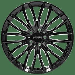 MONACO WHEELS GP2 GLOSS BLACK 8.5x20 5/120 ET35 CB72.6