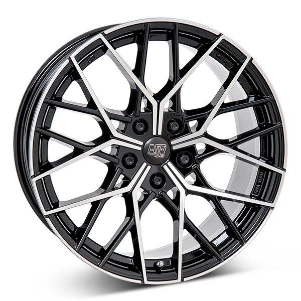 MSW 74 G.BLK/POL | 8,5X19 5-114,3 E35 C64,1 60 8.5x19 5/114.3 ET35 CB64.1