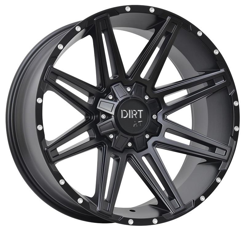 STATUSFÄLGAR D88 FLATBLACK MILLED RIVETS 8x18 5/110-120 ET35 CB74.1