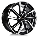 AVUS AC-518 Black Polished 6.0x15 5/98 ET38 CB58.1