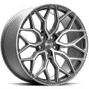 VOSSEN HF2 TINTED MATTE GUN METAL 10.5x22 5/112 ET30 CB66.6