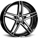 BROCK B33 Black Full Polish 8.0x18 5/115 ET40 CB70.2