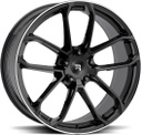 R-SERIES R14 Black Polish 9.5x21 5/112 ET19 CB66.6