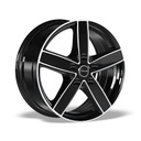 AVUS AC-V51 Black Polished 7.0x17 5/130 ET62 CB78.1