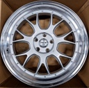 Nano 5356 Silver Machined 9.5x20 5/112 ET30 CB66.6