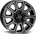 RIAL Transporter 2 Diamond Black Pol 6.5x16 6/130 ET54 CB84.1