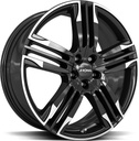 RONAL R58 MCR Jet Black White Rim 10.0x22 5/112 ET47 CB66.6