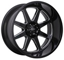 STATUSFÄLGAR D65 GLOSSBLACK 12x22 5/127-139.7 ET-44 CB78.1