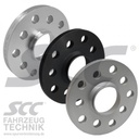 SCC Spacer 15mm System 2 ALU musta/anod. 5/130 CB71,6 (pari)