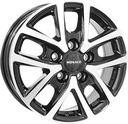 MONACO WHEELS CL2T BLACK POLISHED 6.5x16 5/112 ET52 CB66.6