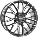 MONACO WHEELS GPX BLACK POLISHED 8x19 5/108 ET45 CB63.4